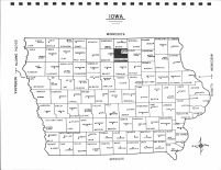 Iowa State Map, Cerro Gordo County 1978